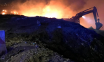 Incendio discarica: Vigili del Fuoco ancora al lavoro FOTO