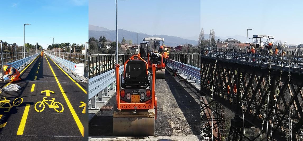 Venerdì il ponte di Paderno riapre a pedoni e bici… ma mancano le navette