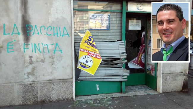 Attacchi alle sedi, il segretario della Lega Lombarda: “Rischio caccia al leghista”