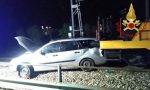 Schianto: treno contro un’auto sui binari