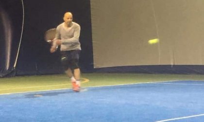 Aldo Baglio tennista per un giorno ad Osnago FOTO