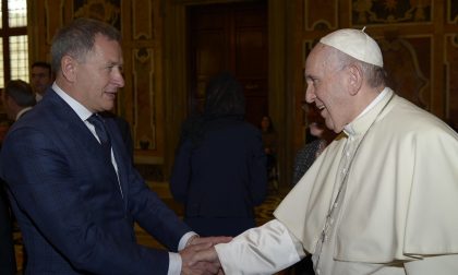 Il presidente dell'Aido lecchese ricevuto da Papa Francesco