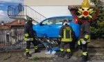 Auto contro contatore gas a Gravedona FOTO