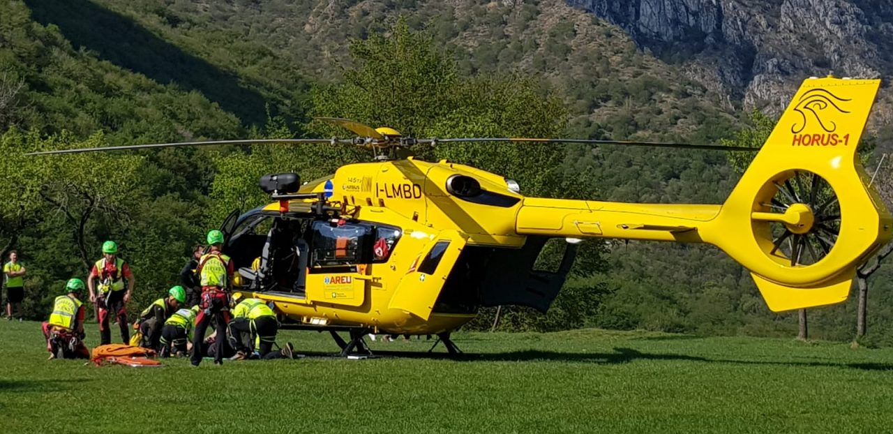 Precipita al Corno Rat, soccorso un escursionista LE FOTO
