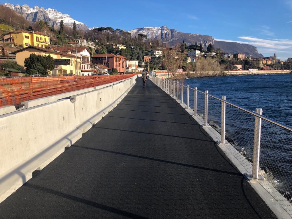Ciclabile Lecco-Abbadia: terminata l’illuminazione del sottopasso di Pradello