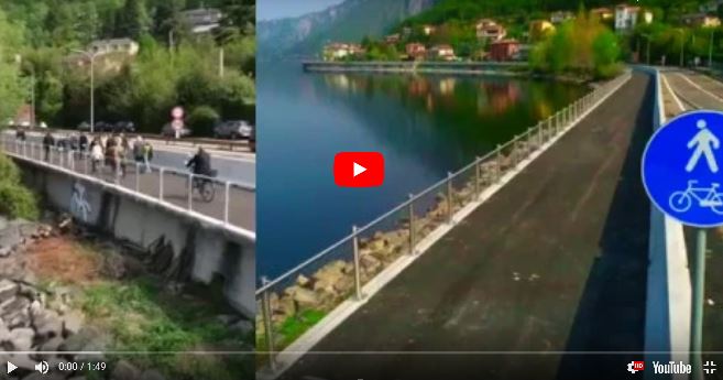 La ciclabile di Pradello vista dal drone VIDEO