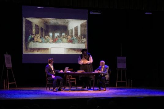 La grande lezione di Leonardo sul palco del Palladium