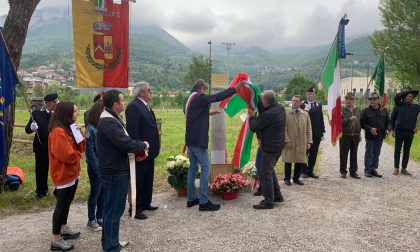 Inaugurato il cippo in memoria di Giovanni Ripamonti, calolziese deceduto a Mauthausen FOTO