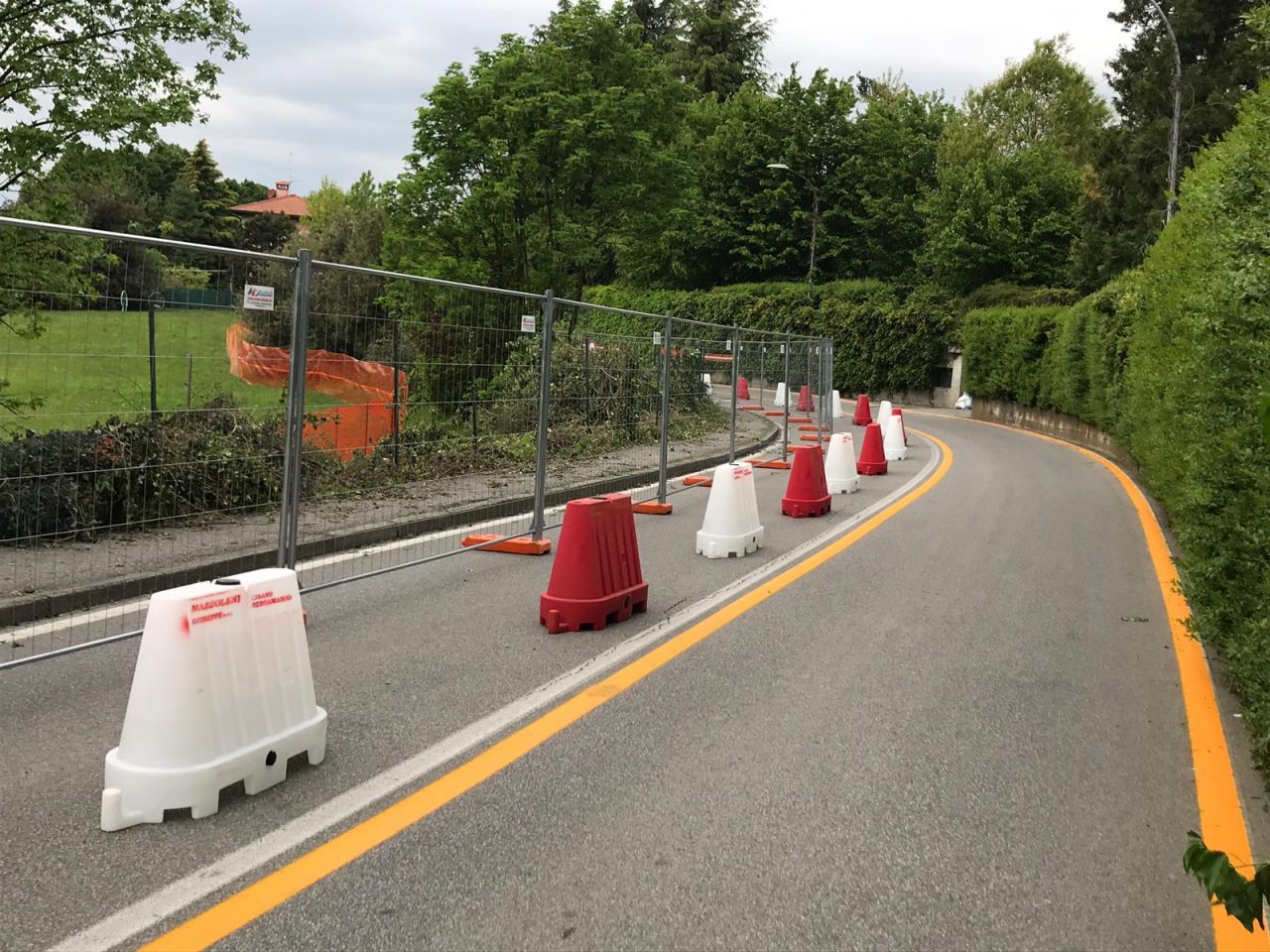 Partiti i lavori per l’allargamento di via San Francesco a Merate