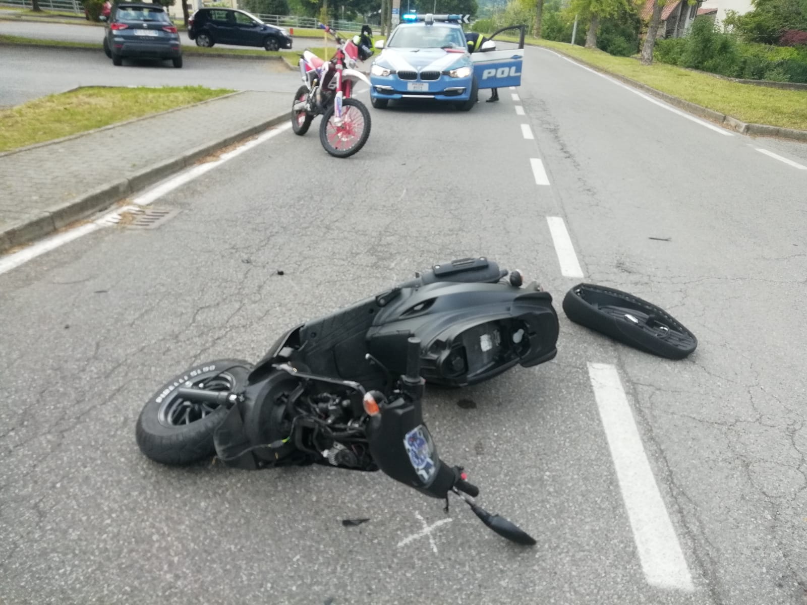 Incidente a Valgreghentino: moto contro moto