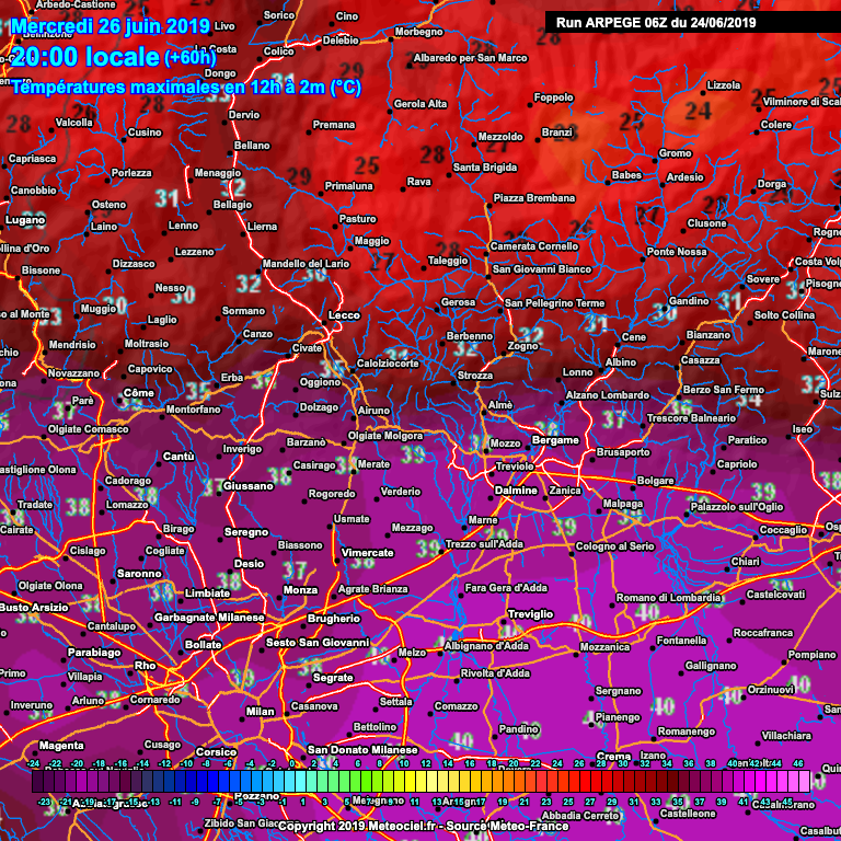 Temperature record nel Lecchese: mercoledì si arriverà a 39 gradi