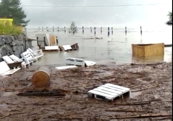 Lido di Novate devastato dall’acqua VIDEO ESCLUSIVI