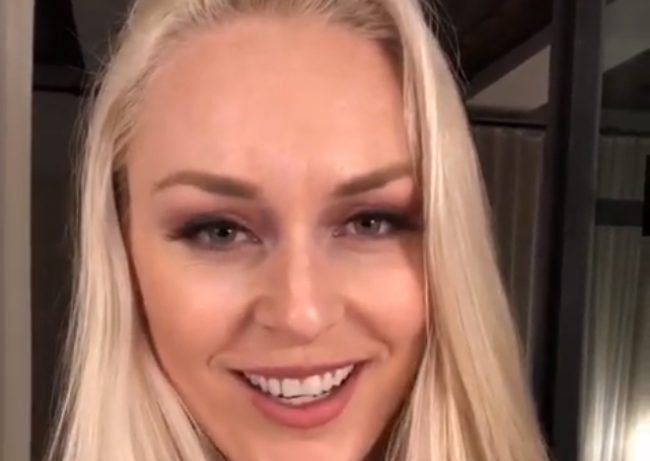 Anche Lindsey Vonn tifa per Milano-Cortina 2026 FOTO E VIDEO