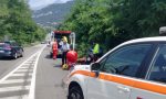 Incidente auto moto, centauro a terra a Oggiono VIDEO e FOTO