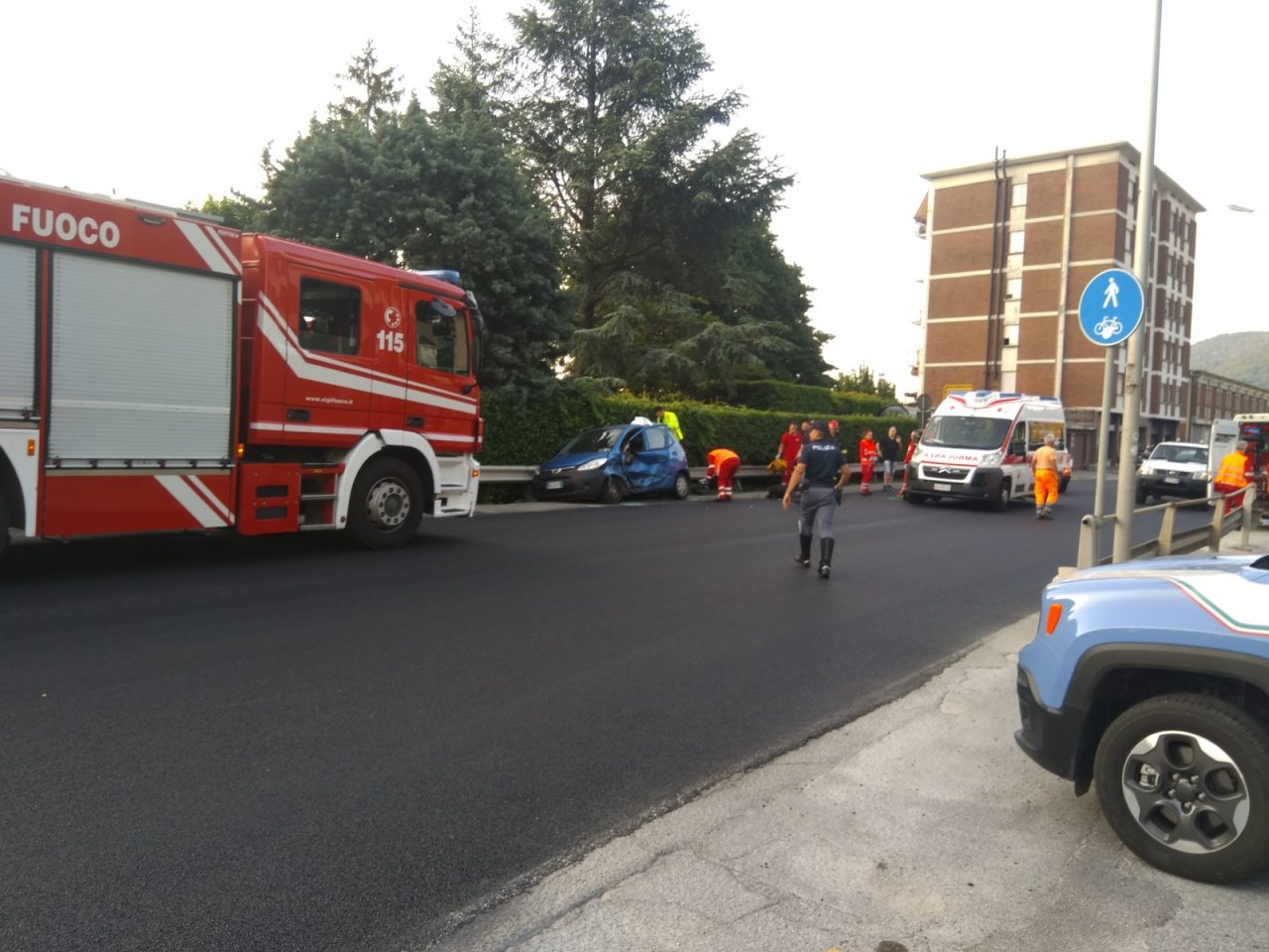 Incidente lungo la Provinciale traffico in tilt