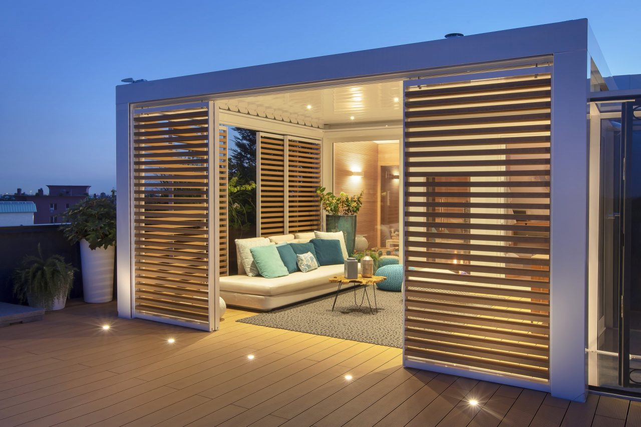 Tende da sole e pergole bioclimatiche per un outdoor di design