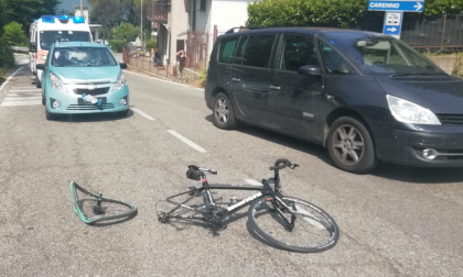Ciclista investito sulla Sp 177 FOTO