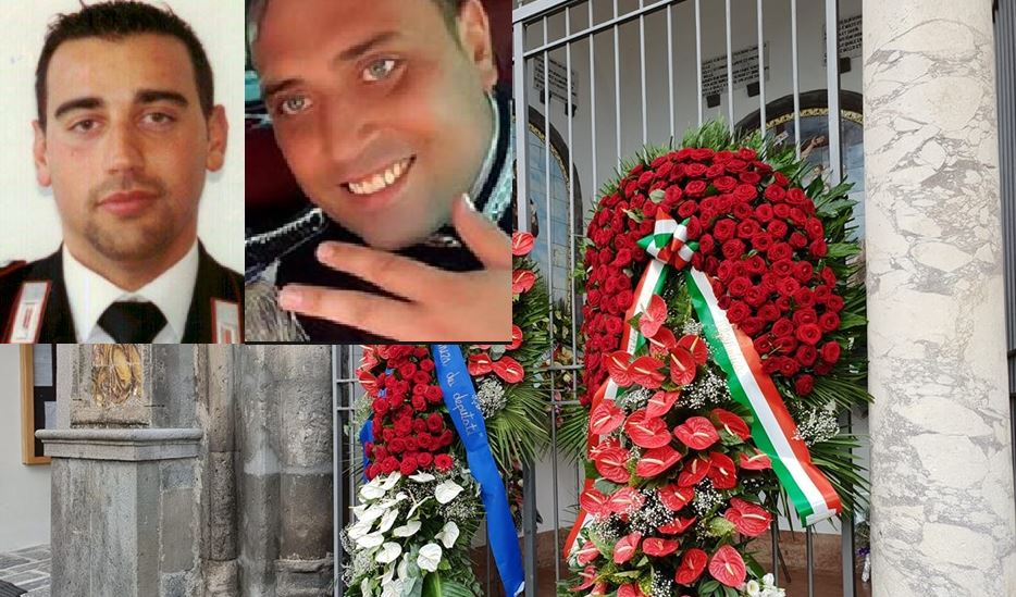 Carabiniere ucciso: al funerale solenne ricordato anche Emanuele Anzini VIDEO