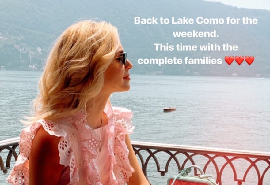I Ferragnez tornano sul Lario per il fine settimana