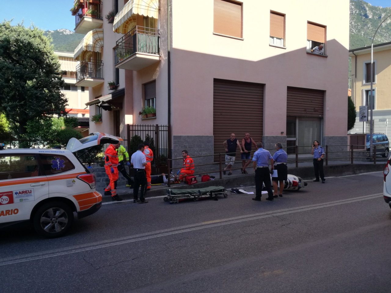 Schianto in moto, paura per il consigliere comunale