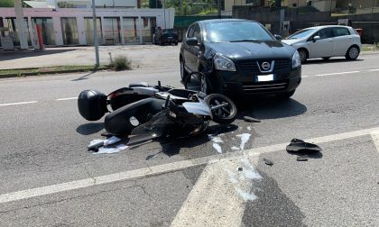 Incidente tra auto e moto, ferito un 41enne