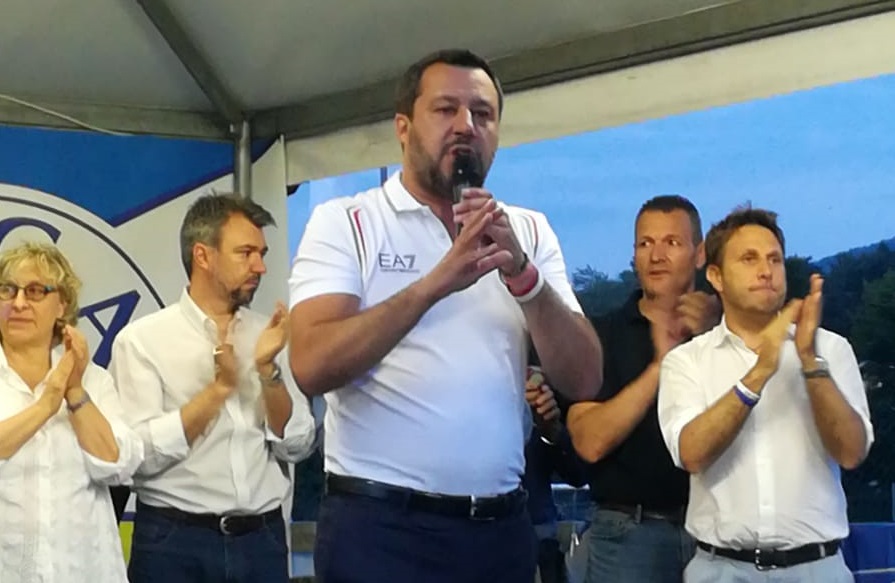 Salvini da Barzago: “Rubli? L’unico finanziamento sono salamelle e patatine” VIDEO