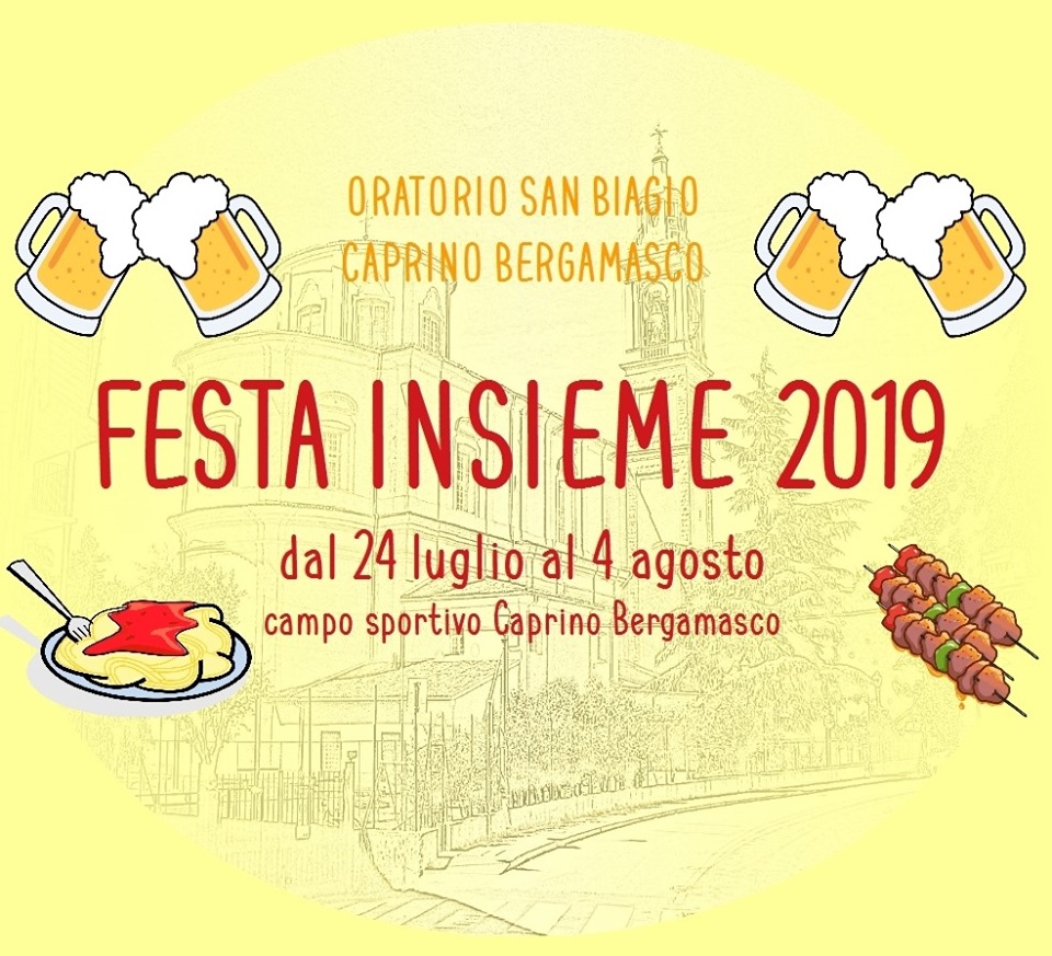 Festa Insieme: torna l’evento al campo sportivo di Caprino