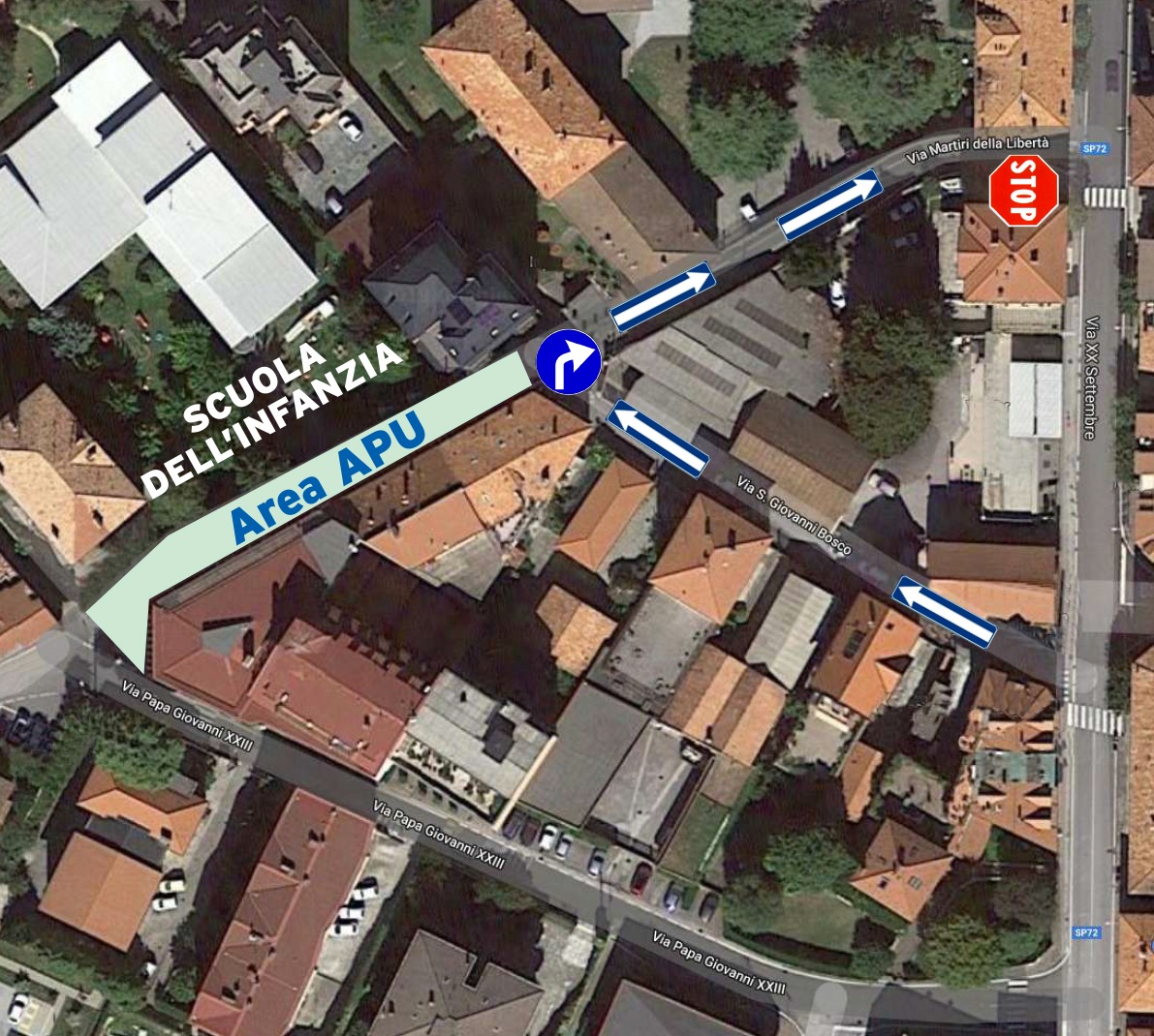 Stop alle auto davanti all’asilo: arriva l’area pedonale