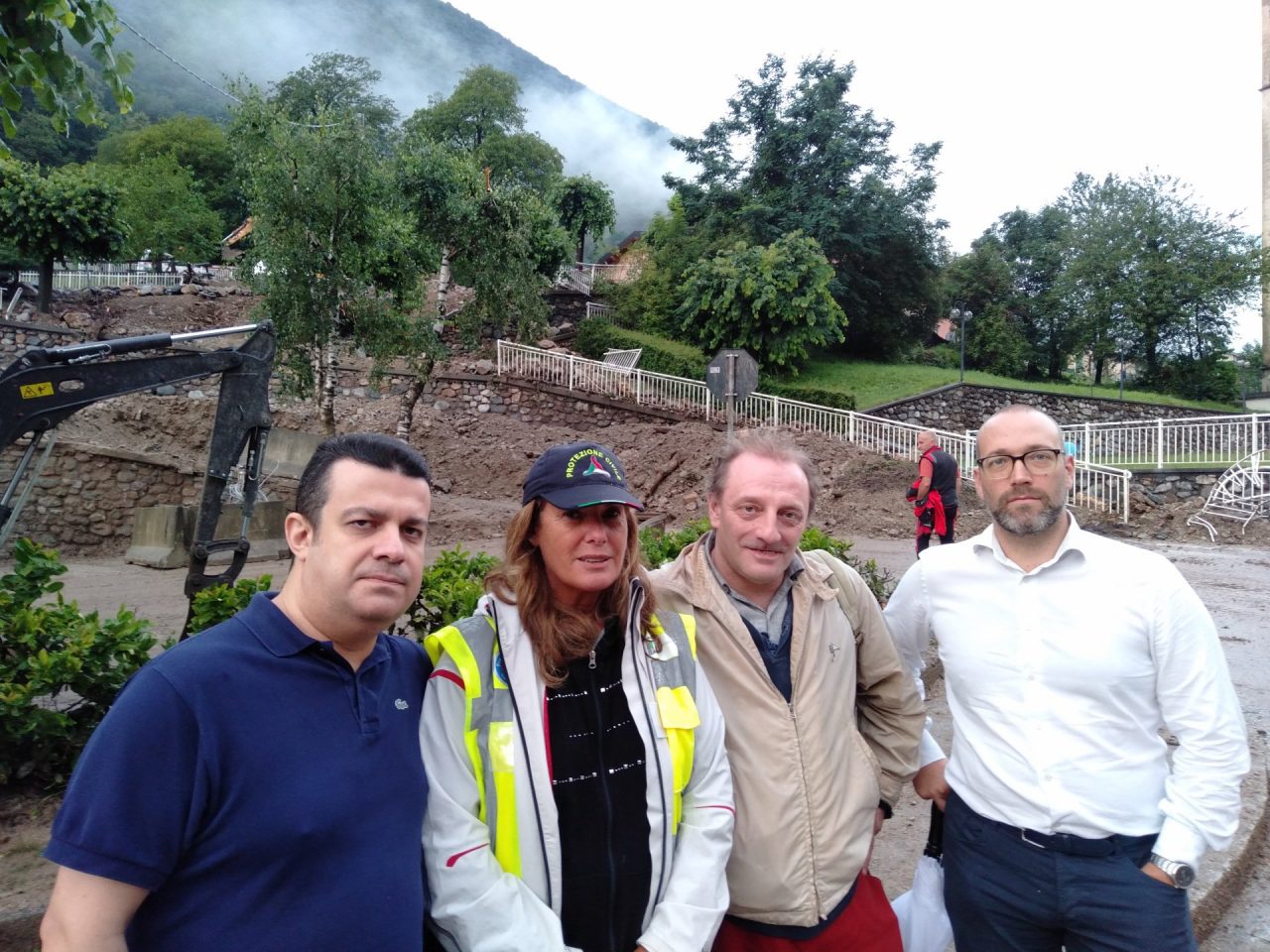 Maltempo in Valsassina: una delegazione leghista a Casargo FOTO