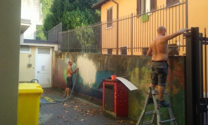 Lavori in corso alla scuola primaria "F. Filzi" di Bonacina