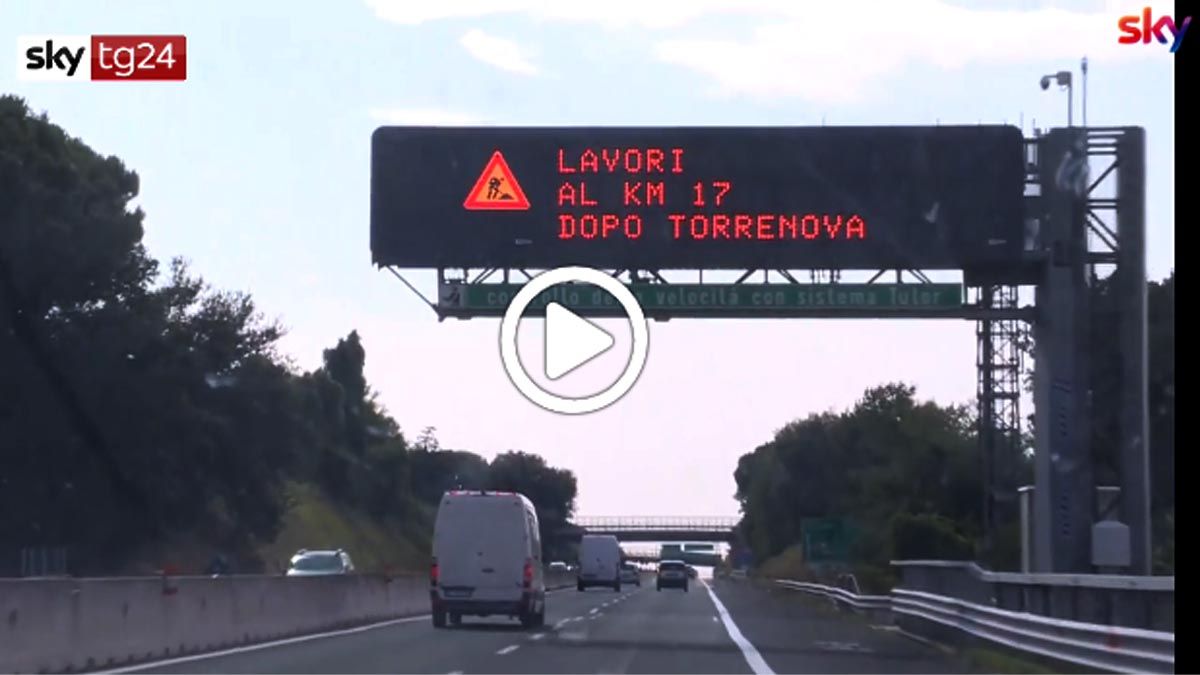 Autostrade: via libera ai tutor, sistema riattivato per il controesodo VIDEO