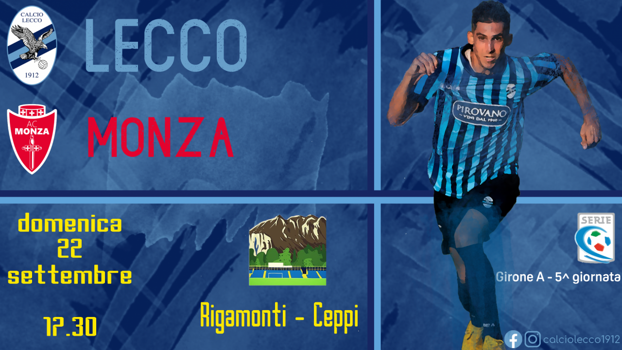 Domenica primo derby per i blucelesti: aperta la prevendita per Lecco-Monza