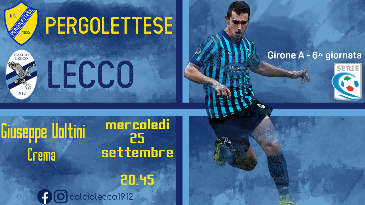 Stasera Pergolettese-Lecco. Mister Gaburro: “Partita della svolta? Per entrambe le squadre”