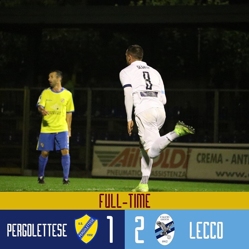 Boccata di ossigeno per i blucelesti: Pergolettese-Lecco 1 a 2