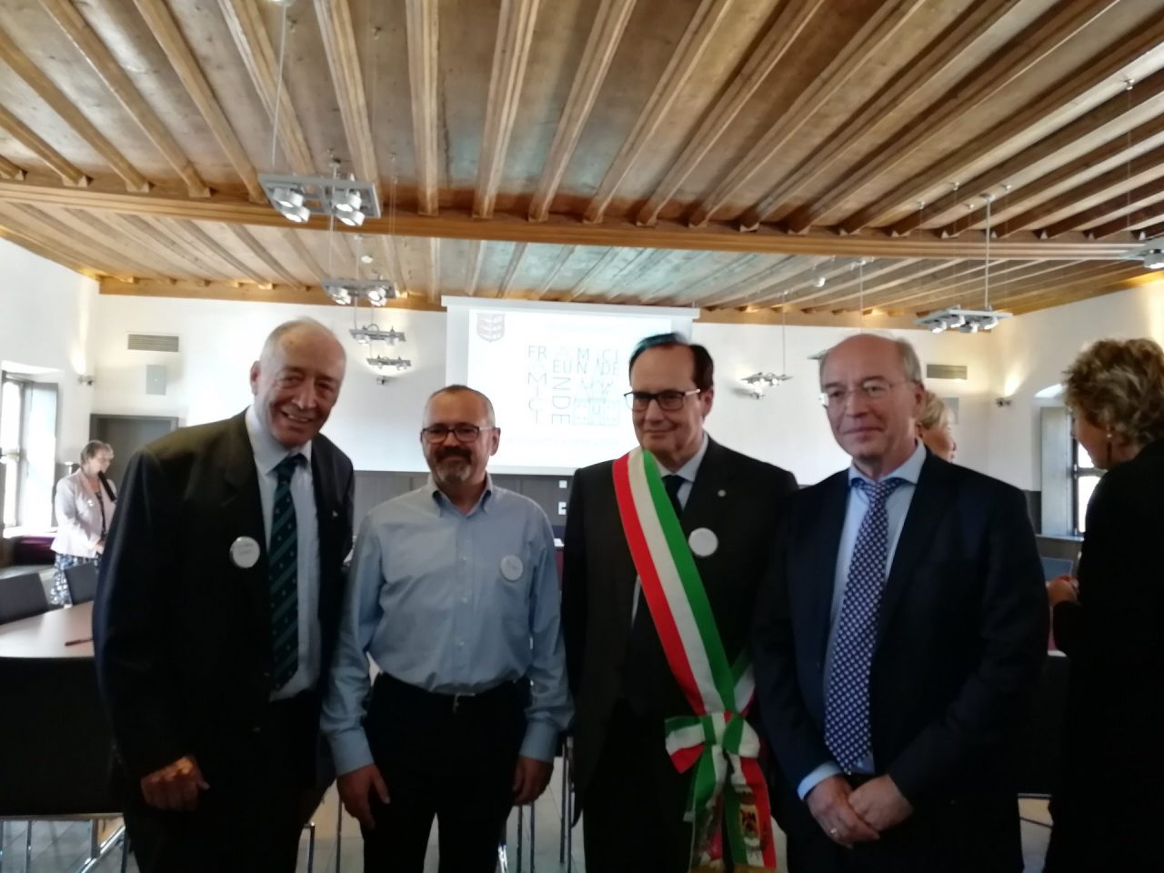 Gemellaggio Valmadrera-Weissenhorn: ieri il benvenuto del sindaco Fendt