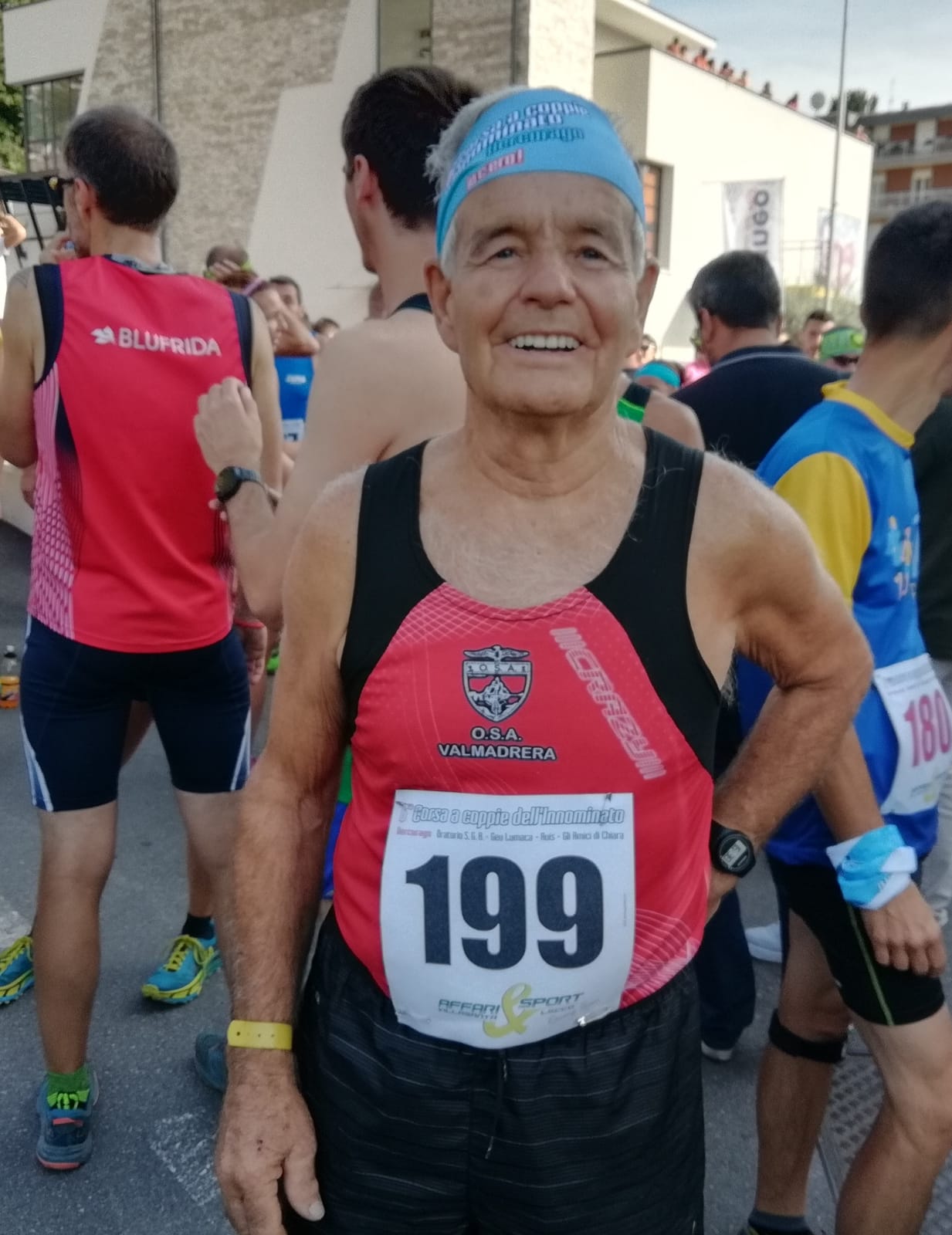 Corsa dell'Innominato 2019: il più anziano al via Giuseppe Boschi