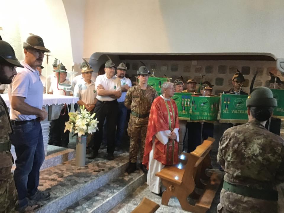 Celebrato il  60° della chiesetta  del  5° Battaglione Morbegno FOTO