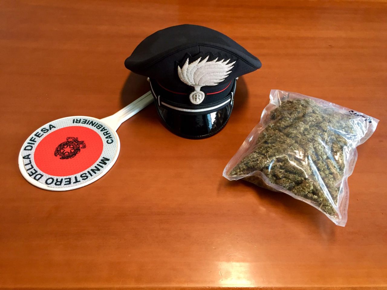 Nel boschetto dietro casa oltre un etto di marijuana: arrestato 19enne