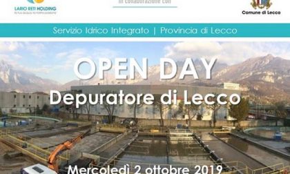 Lecco, open day al depuratore della città con Lario Reti Holding