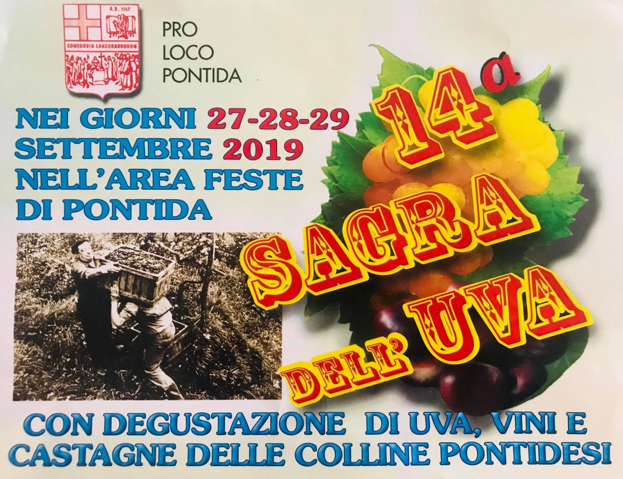 Con la “Sagra dell’Uva” Pontida dà il benvenuto all’autunno