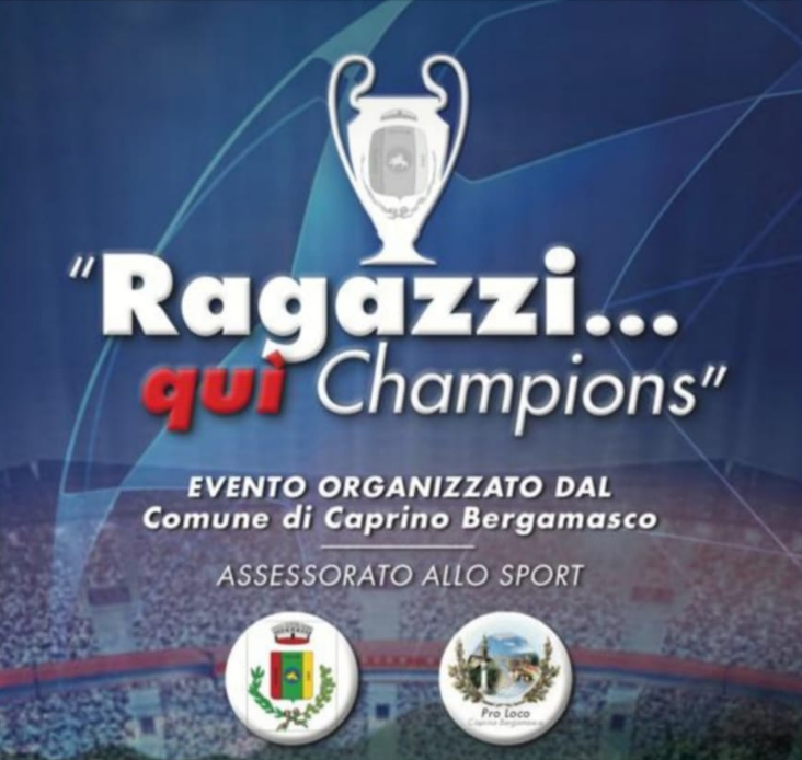 Serata sportiva, arriva l’evento “Ragazzi…qui Champions”