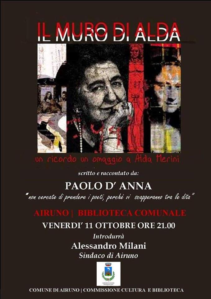 Alda Merini ad Airuno: Paolo D’Anna racconta la poetessa milanese