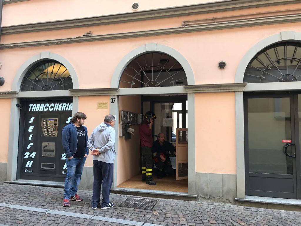 Sospetta fuga di gas in centro FOTO