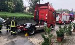 Brucia i freni, camion in panne sulla Provinciale FOTO