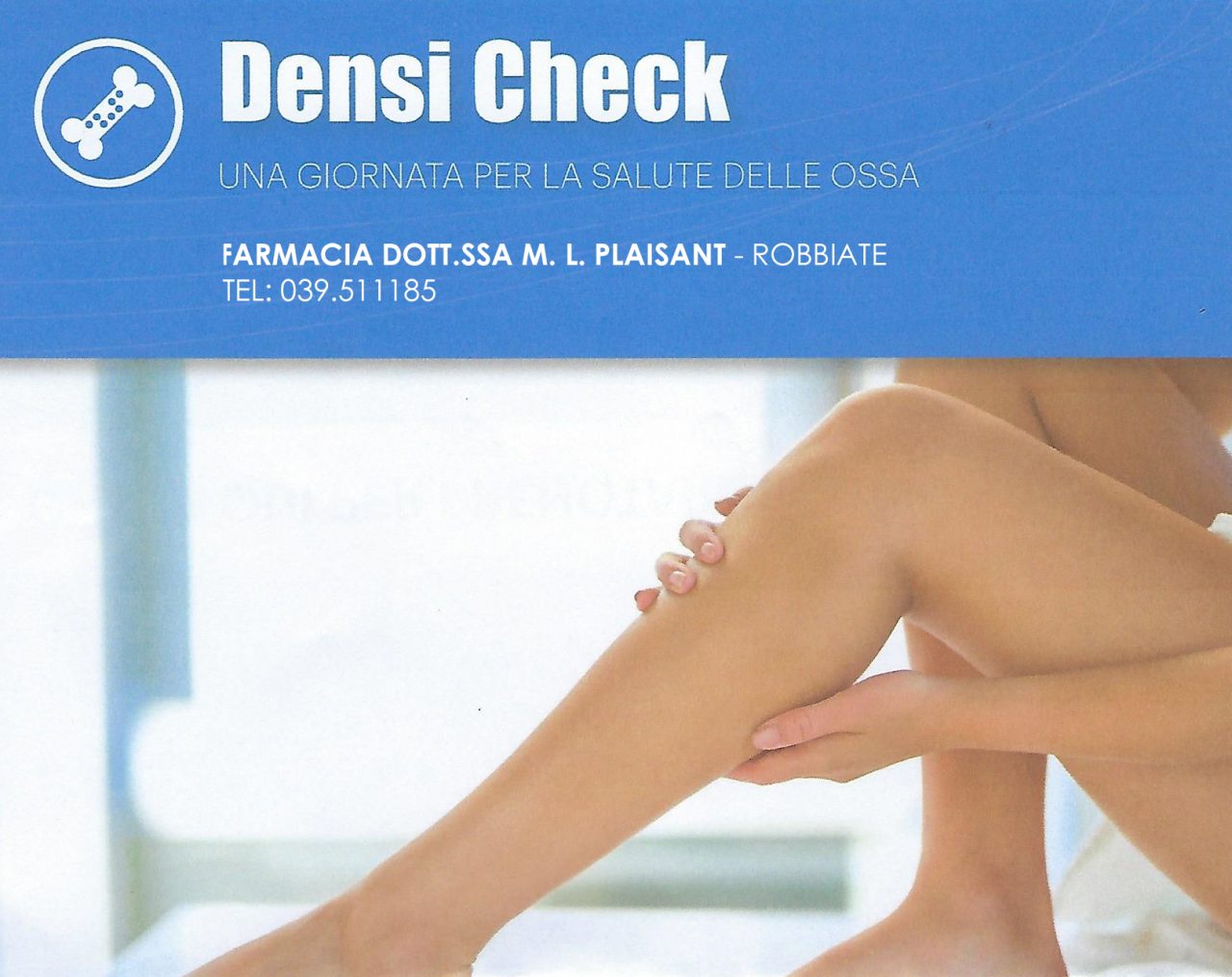 Prevenzione dell’osteoporosi: in arrivo una giornata di screening presso la Farmacia Plaisant di Robbiate