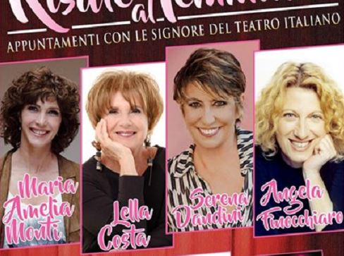 Colpo di teatro a Bellano: cartellone in rosa davvero stellare