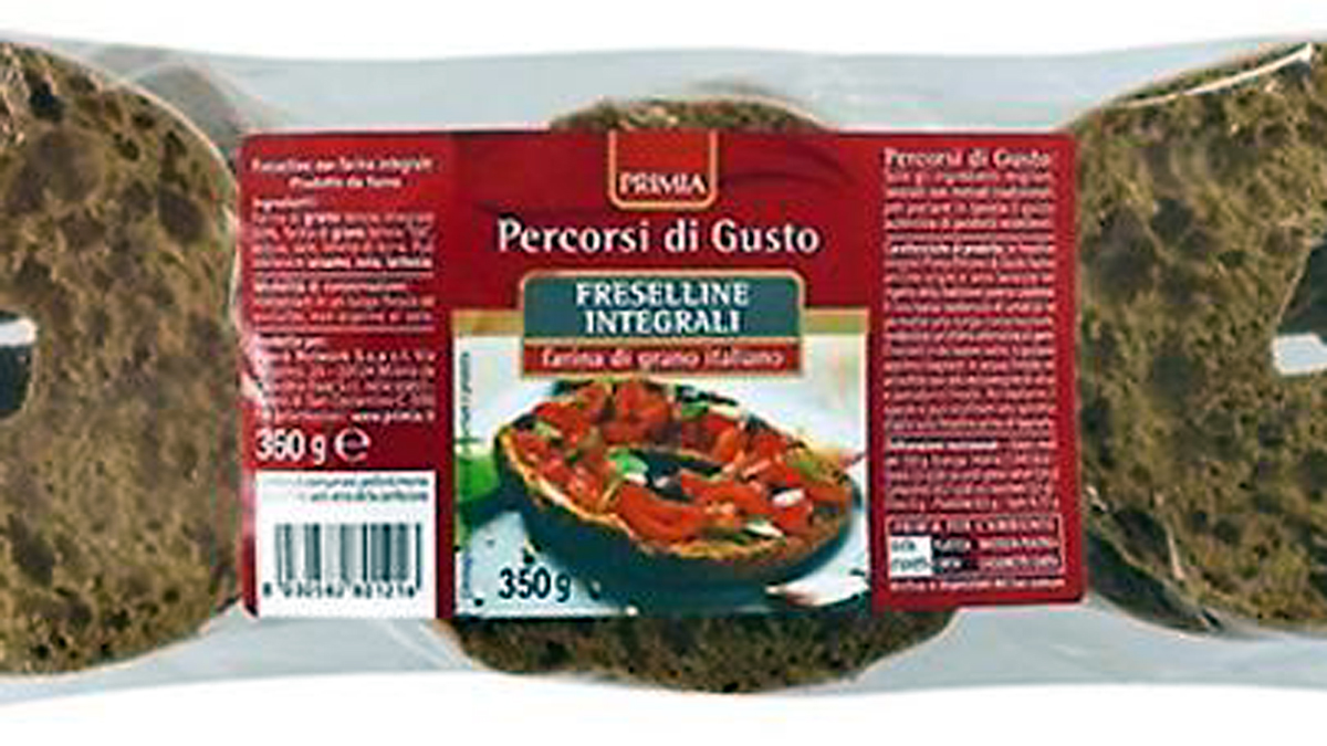 Micotossina nelle freselline Primia: ritirate dai supermercati