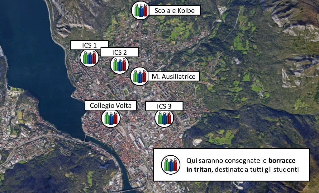 Lecco: una borraccia a tutti gli studenti delle scuole “comunali”