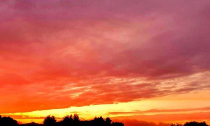 Tramonto infuocato: che spettacolo!