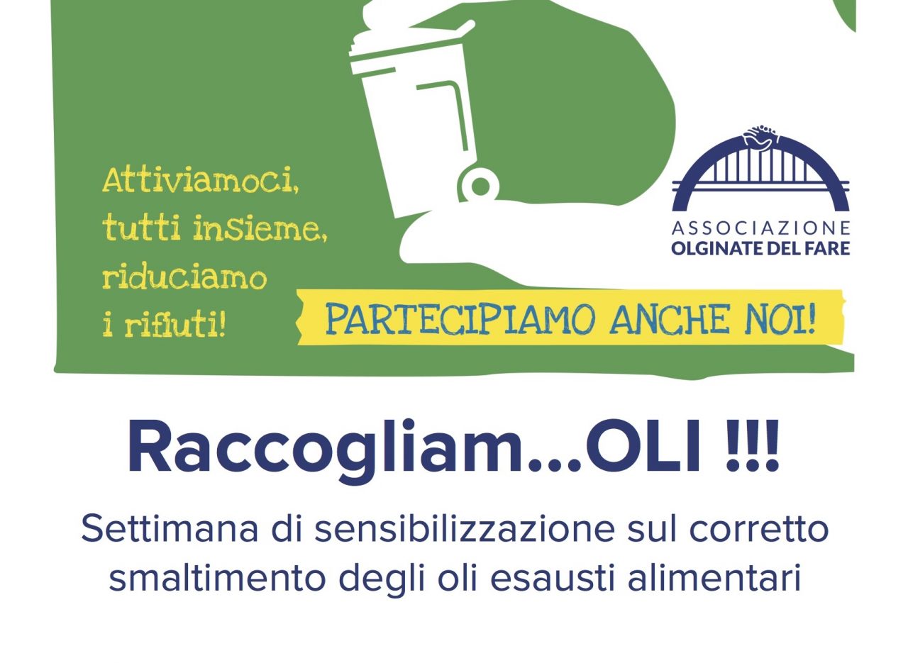 “Raccogliam…oli”: la nuova campagna di “Olginate del fare”
